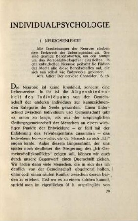 1. Neurosenlehre