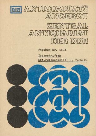 Nr. 1604: Zeitschriften Naturwissenschaft u. Technik