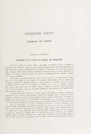 Chapitre premier. Conditions de la société par rapport aux Beaux-Arts