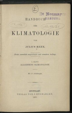 1: Allgemeine Klimatologie