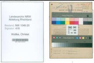 Entnazifizierung Christel Wottke , geb. 17.05.1899 (Kassiererin)