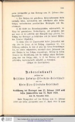Uebereinkunft
