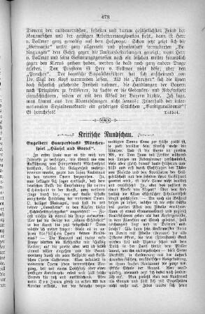 Engelbert Humperdincks Märchenspiel "Hänsel und Gretel".