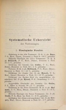 Verzeichnis der ... an der Universität Leipzig zu haltenden Vorlesungen. 1889, SS