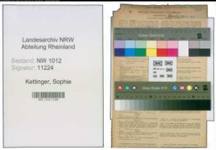 Entnazifizierung Sophie Kettinger , geb. 24.05.1903 ()