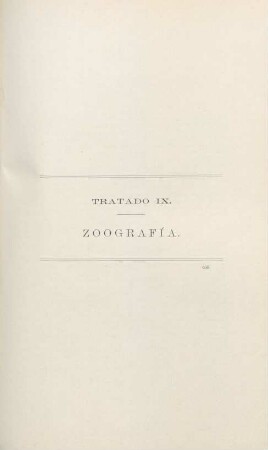 Tratado IX. Zoografía