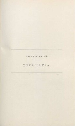 Tratado IX. Zoografía