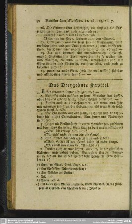 Das Dreyzehnte Kapitel
