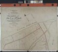 Verkoppelung und Teilung des noch ungeteilten Restes der HILTER Mark: Übersichtskarte in der Teilungssache der Hilter Mark Ausf.-Art: Farbige Handzeichnung auf Pausleinen Hersteller: Rechengehilfe Grünberg; geprüft durch den Abteilungsvorsteher Brenning; eingeteilt durch den Landmesser Stock Format: 146,5 x 94 cm, besteht aus den Teilkarten a und b Maßstab: 1: 2000