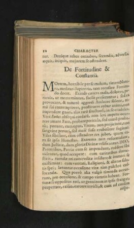 De Fortitudine & Constantia.