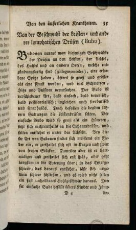 55-63, Von der Geschwulst der Leisten und andrer lymphatischen Drüsen (Bubo)