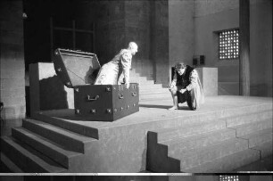 Aufführung des Theaterstücks "Jedermann" von Hugo von Hoffmannsthal durch das Badische Staatstheater in der Evangelischen Stadtkirche Karlsruhe