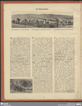 [Schlesiens Bergwelt, seine Bäder und Kurorte]