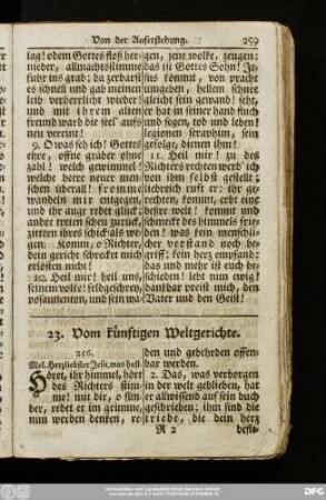 23. Vom künftigen Weltgerichte.