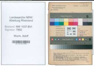 Entnazifizierung Adolf Wurm , geb. 04.06.1908 (Hauderer)