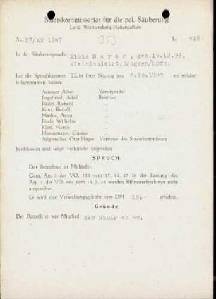 Mayer, Alois