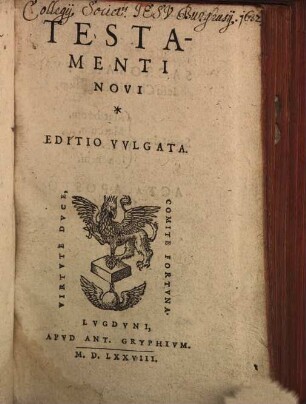 Testamenti Novi Editio Vulgata