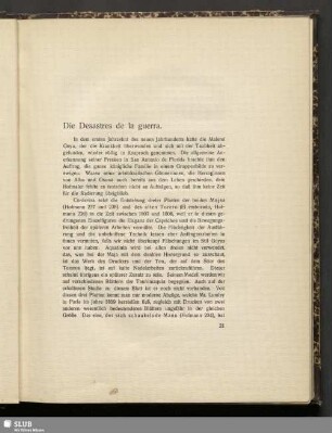 Die Desastres de la guerra
