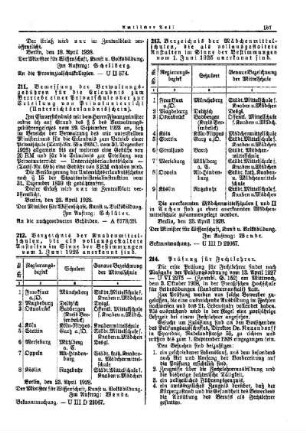 Verzeichnis der Knabenmittelschulen, die als vollausgestaltete Anstalten im Sinne der Bestimmungen vom 1. Juni 1925 anerkannt sind : [Amtlicher Teil]
