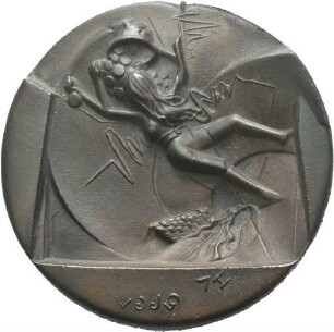 Medaille von Victor Huster auf den Internationalen Numismatischen Kongress 1995 in Berlin und die 25-jährige Prägetätigkeit von Victor Huster