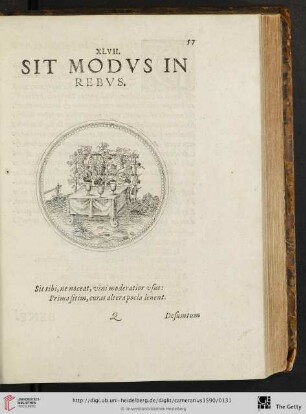 XLVII. Sit modvs in rebvs