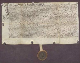 Gültbrief des Thoman Weydt gegen die Heiligenpfleger zu Büchenbronn, unter Verpfändung von Gütern daselbst