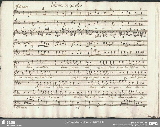 Gloria: Bonae voluntatis
