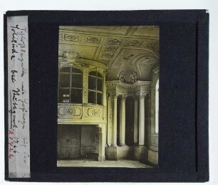 Stuttgart, Schloss Solitude : Innenansicht, Schlosskapelle, Hofloge