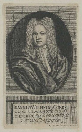 Bildnis des Ioannes Wilhelm. Goebel