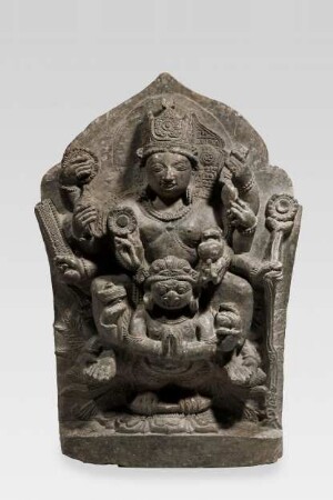 Vishnu und Lakshmi in einer Gestalt