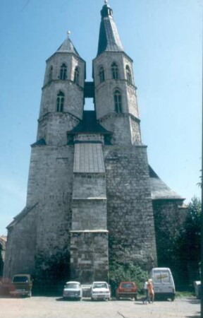 Nordhausen. Stadtpfarrkirche St. Blasii. Ansicht von Westen
