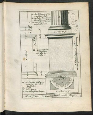 14. Dorischer Säulenstuhl und Fuß