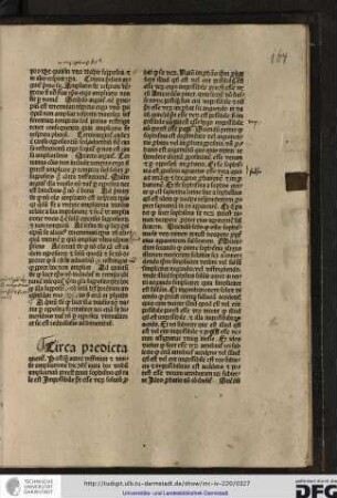 Circa predicta queritur.