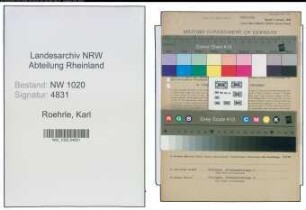 Entnazifizierung Karl Roehrle , geb. 19.05.1902 (Kaufmann)