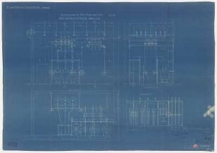 Erweiterung Werk II, Anordnung im 6 kV Provisorium, neue Kabelverbindung Werk I, II