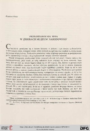 14: Przedstawienia Besa w zbiorach Muzeum Narodowego