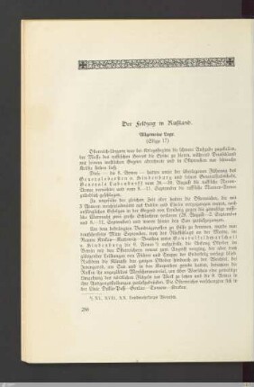 Der Feldzug in Russland. Allgemeine Lage