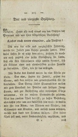 Drei und vierzigste Erzählung.