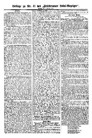 Beilage zu Nr. 41