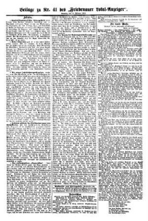 Beilage zu Nr. 41
