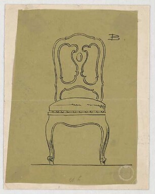 Thiersch, Friedrich von; München; Justizpalast - Sessel (Ansicht)