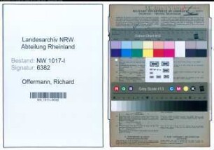 Entnazifizierung Richard Offermann , geb. 02.01.1907 (Kaufmaennischer Angestellter)