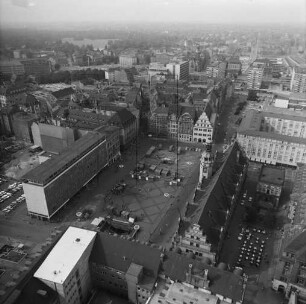 Marktplatz von Leipzig : Blickrichtung Norden