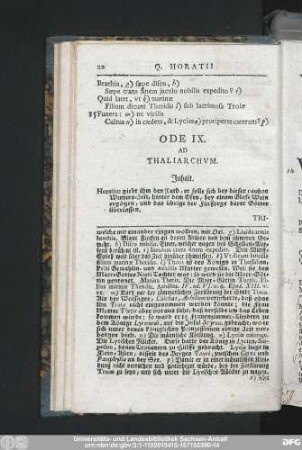 Ode IX. Ad Thaliarchum.