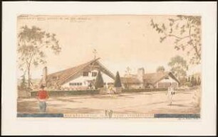 Landhaus, Nyon (Haus Baer): Perspektivische Ansicht (Straßenseite)