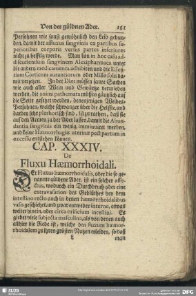 Cap. XXXIV. De Fluxu Haemorrhoidali