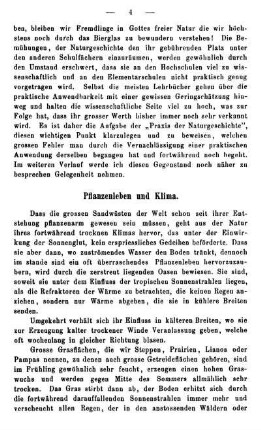 Pflanzenleben und Klima.