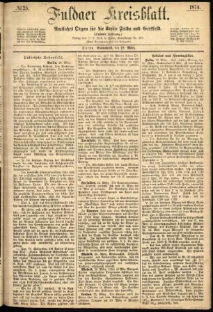 Ausgabe vom Samstag, den 28. März 1874.