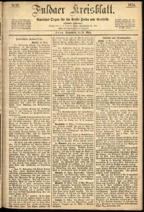 Ausgabe vom Samstag, den 28. März 1874.