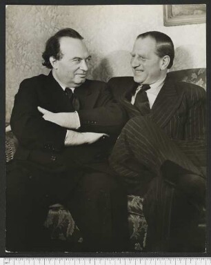 Porträtaufnahme Franz Werfel und Gottfried Bermann Fischer